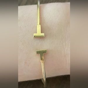Authentic Tiffany & Co. Narrow T bracelet